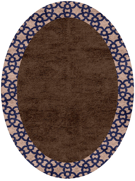 Apex Geometric Oval Hand Tufted Bamboo Silk Custom Rug by Rug Artisan