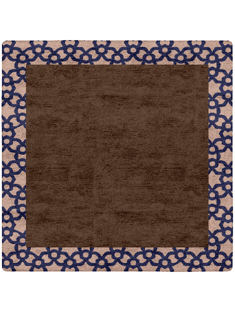 Apex Geometric Square Hand Tufted Bamboo Silk Custom Rug by Rug Artisan