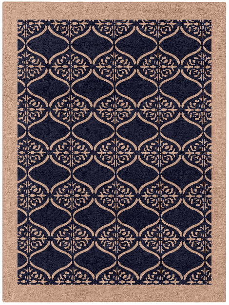 Applique Geometric Rectangle Hand Tufted Pure Wool Custom Rug by Rug Artisan