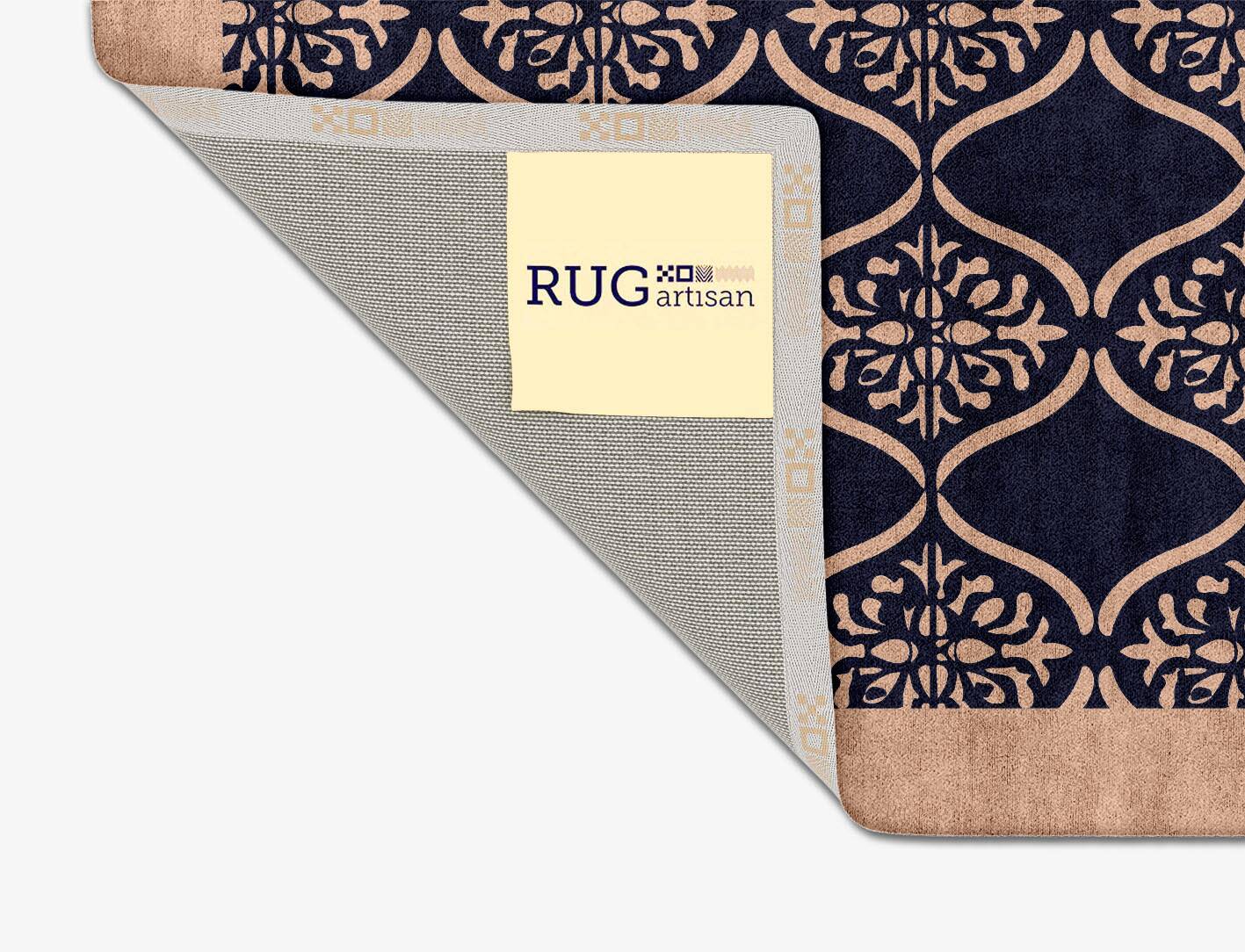 Applique Geometric Square Hand Tufted Bamboo Silk Custom Rug by Rug Artisan