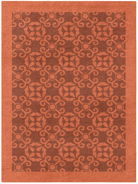 Apricot Geometric Rectangle Hand Tufted Pure Wool Custom Rug by Rug Artisan