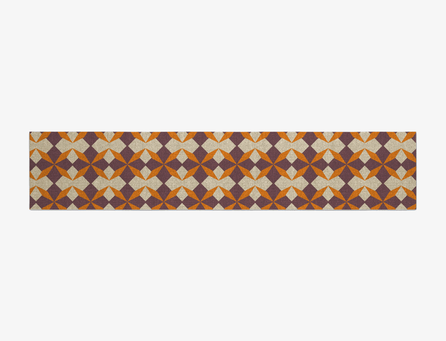 Arabesque Geometric Runner Flatweave New Zealand Wool Custom Rug by Rug Artisan