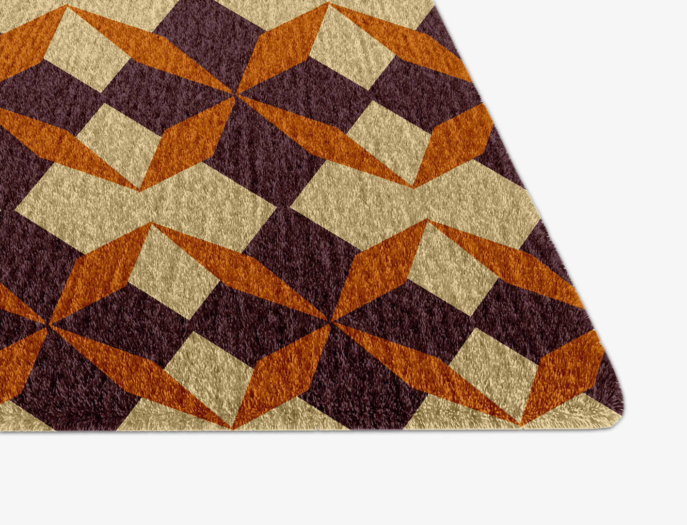 Arabesque Geometric Arch Hand Knotted Tibetan Wool Custom Rug by Rug Artisan