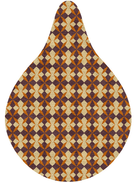 Arabesque Geometric Drop Hand Knotted Tibetan Wool Custom Rug by Rug Artisan