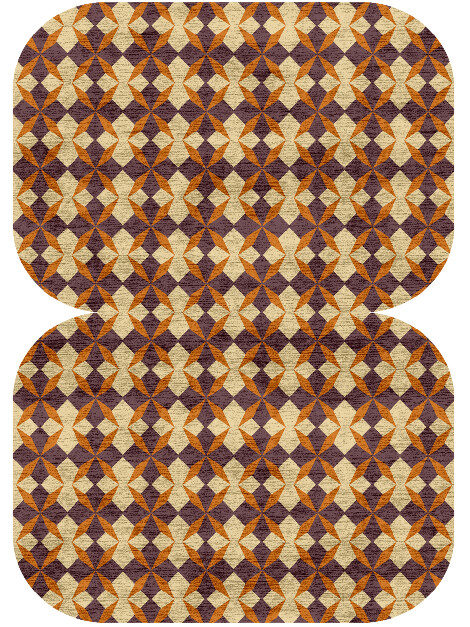 Arabesque Geometric Eight Hand Knotted Bamboo Silk Custom Rug by Rug Artisan