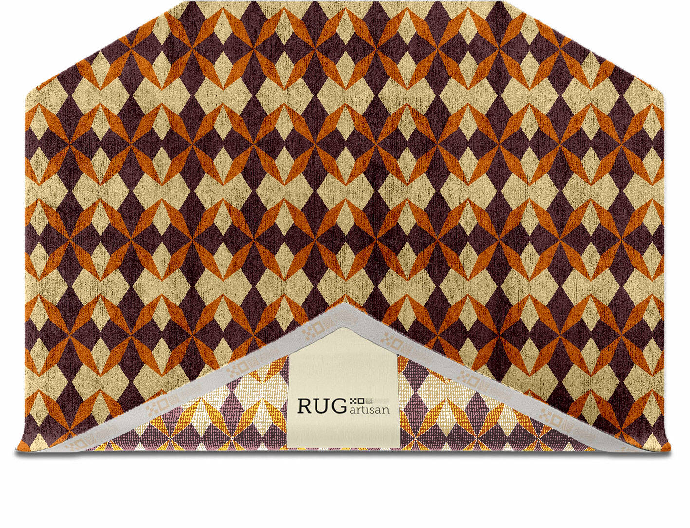 Arabesque Geometric Hexagon Hand Knotted Bamboo Silk Custom Rug by Rug Artisan