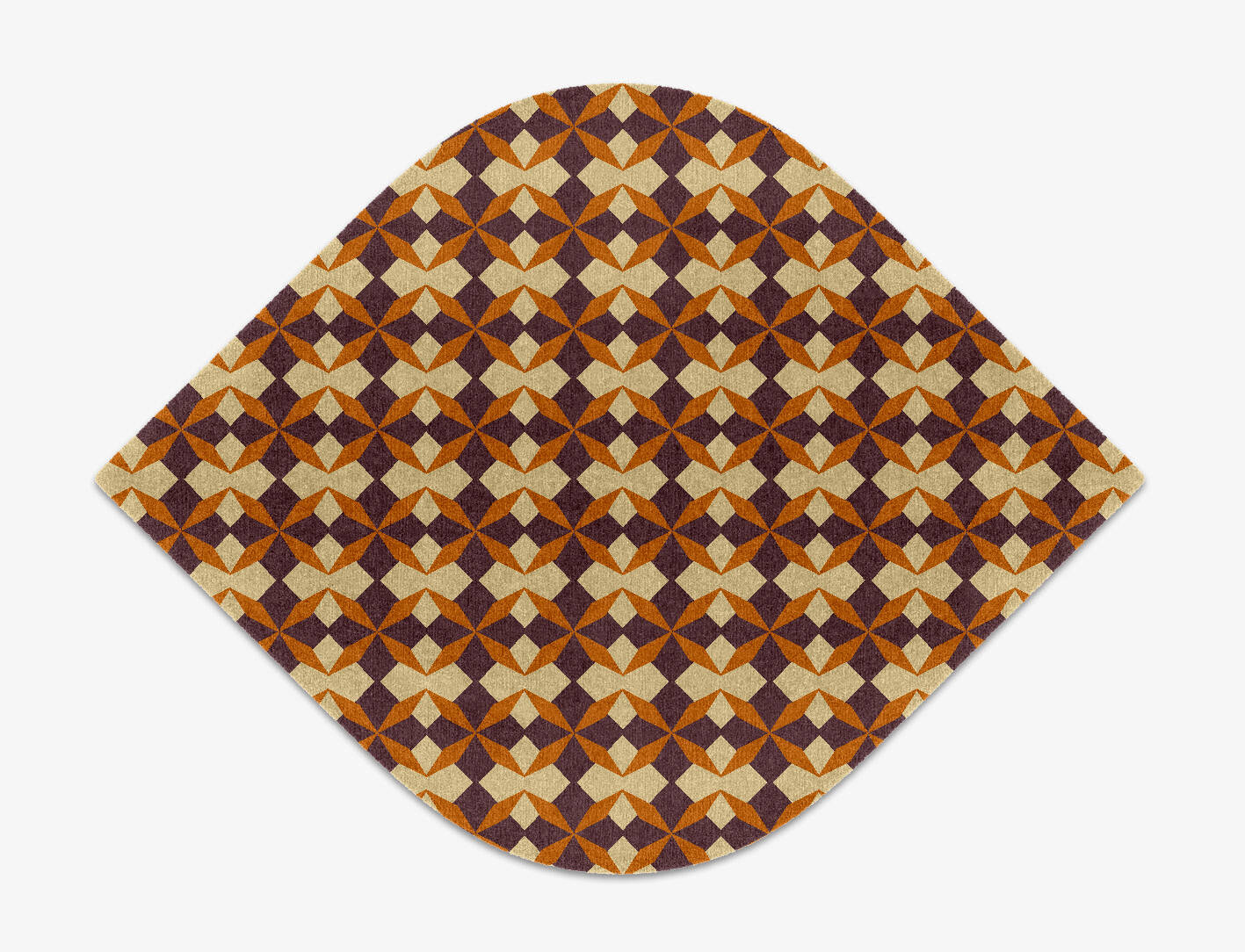 Arabesque Geometric Ogee Hand Knotted Tibetan Wool Custom Rug by Rug Artisan