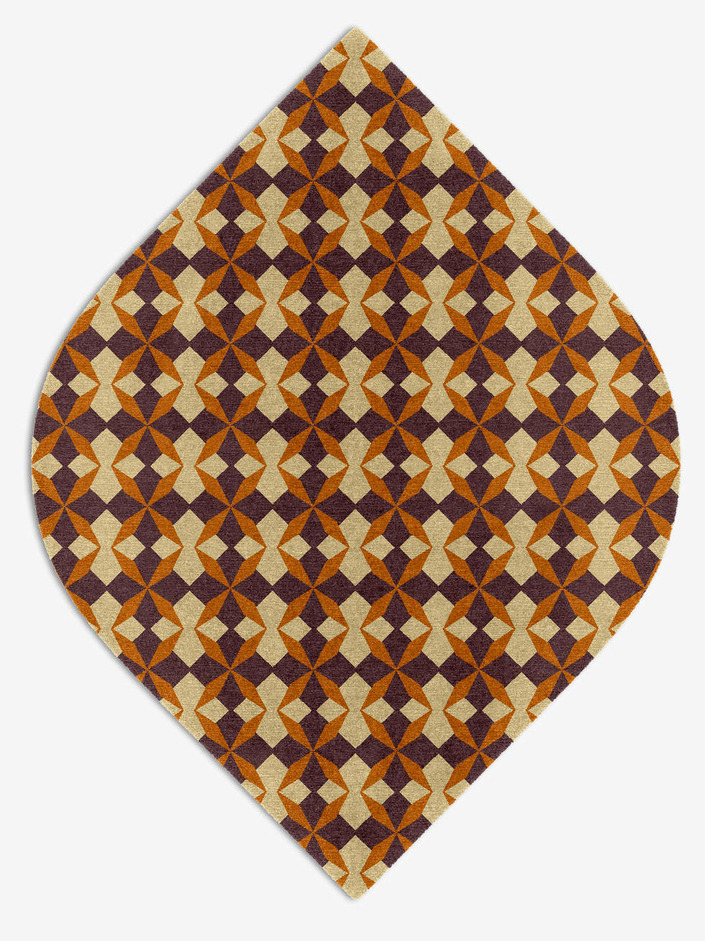 Arabesque Geometric Ogee Hand Knotted Tibetan Wool Custom Rug by Rug Artisan