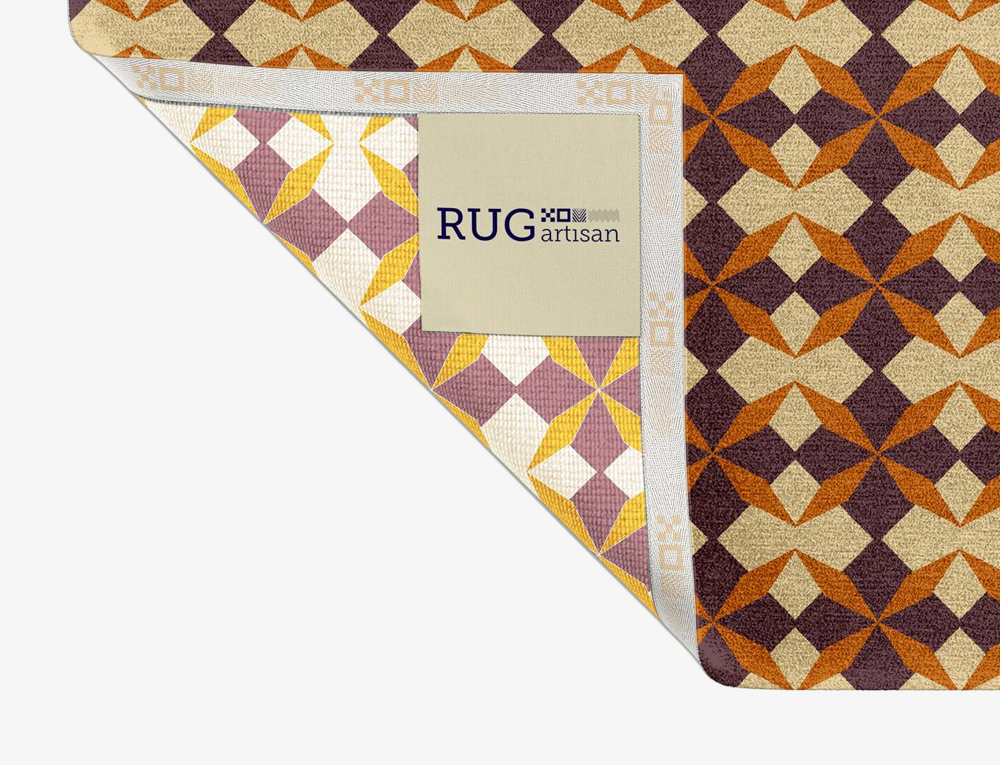 Arabesque Geometric Rectangle Hand Knotted Tibetan Wool Custom Rug by Rug Artisan