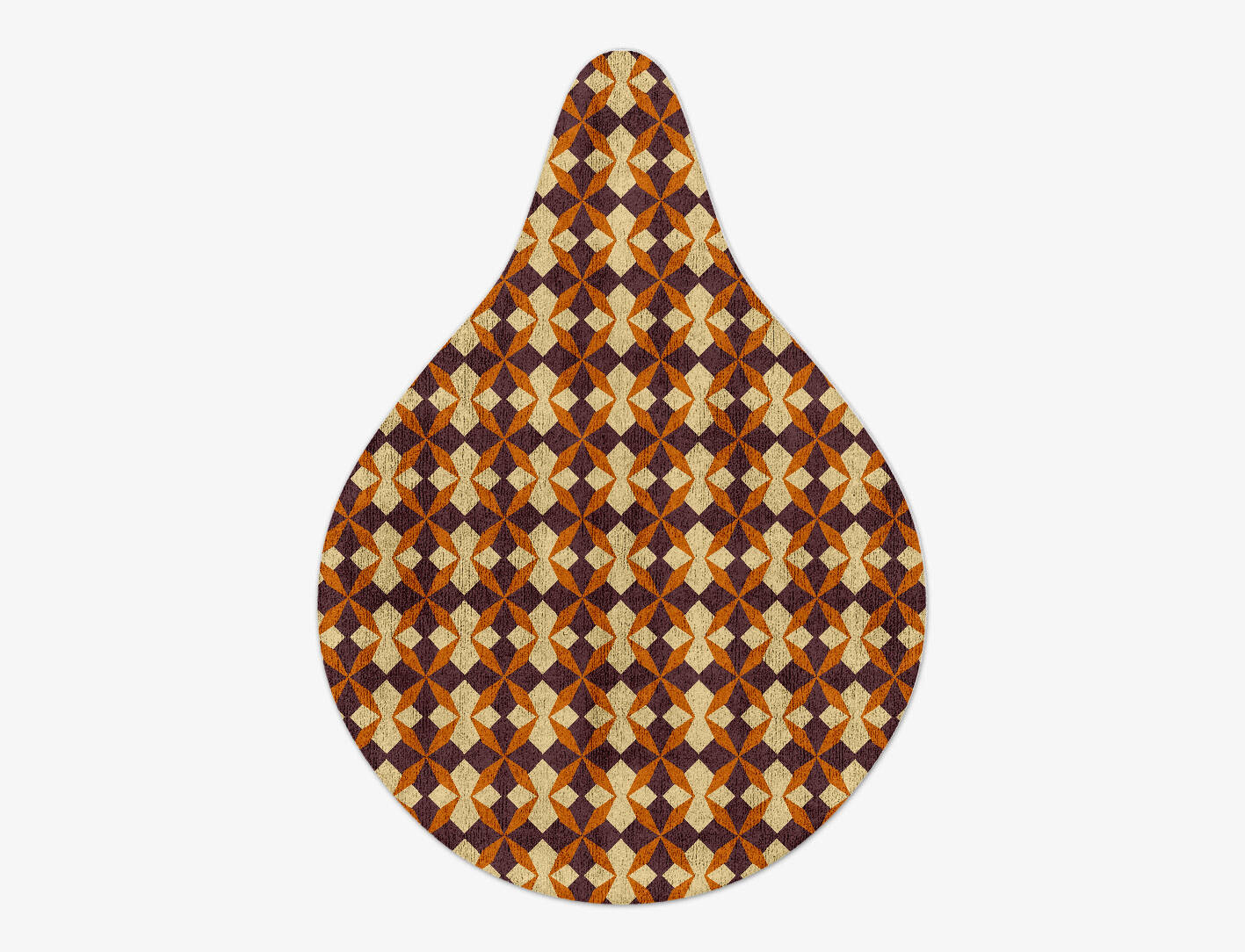 Arabesque Geometric Drop Hand Tufted Bamboo Silk Custom Rug by Rug Artisan