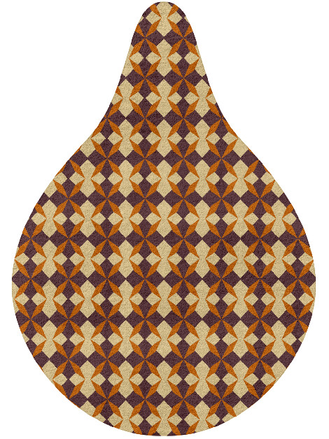 Arabesque Geometric Drop Hand Tufted Pure Wool Custom Rug by Rug Artisan
