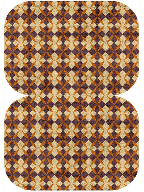 Arabesque Geometric Eight Hand Tufted Bamboo Silk Custom Rug by Rug Artisan