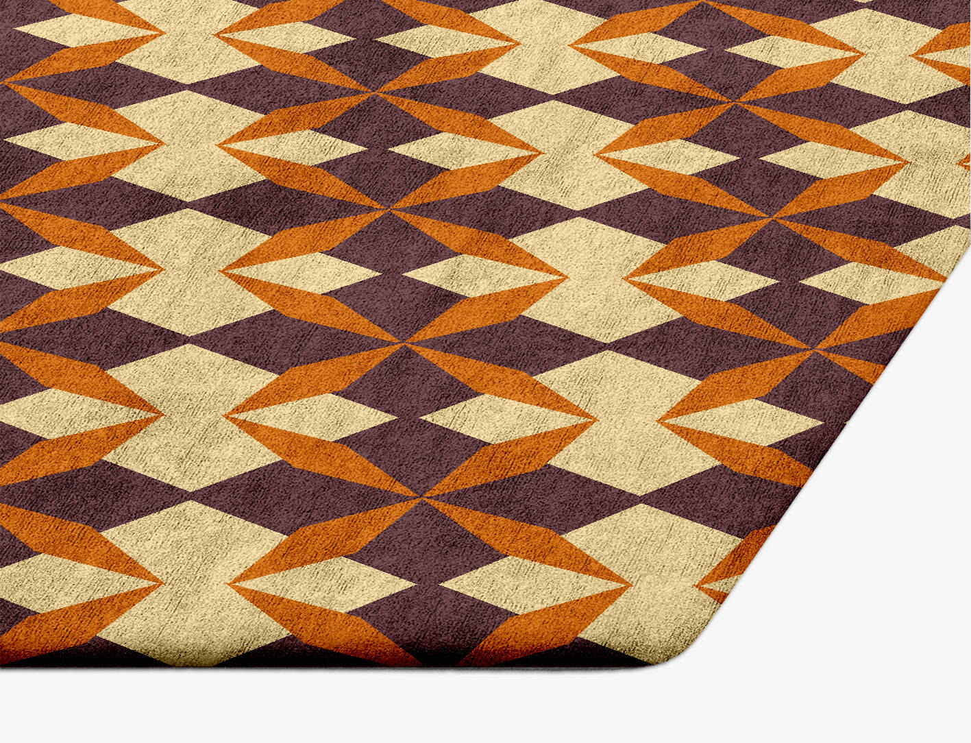 Arabesque Geometric Hexagon Hand Tufted Bamboo Silk Custom Rug by Rug Artisan