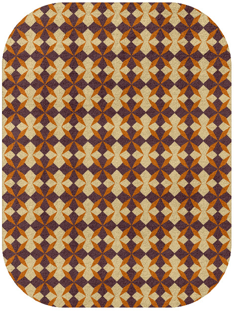 Arabesque Geometric Oblong Hand Tufted Pure Wool Custom Rug by Rug Artisan