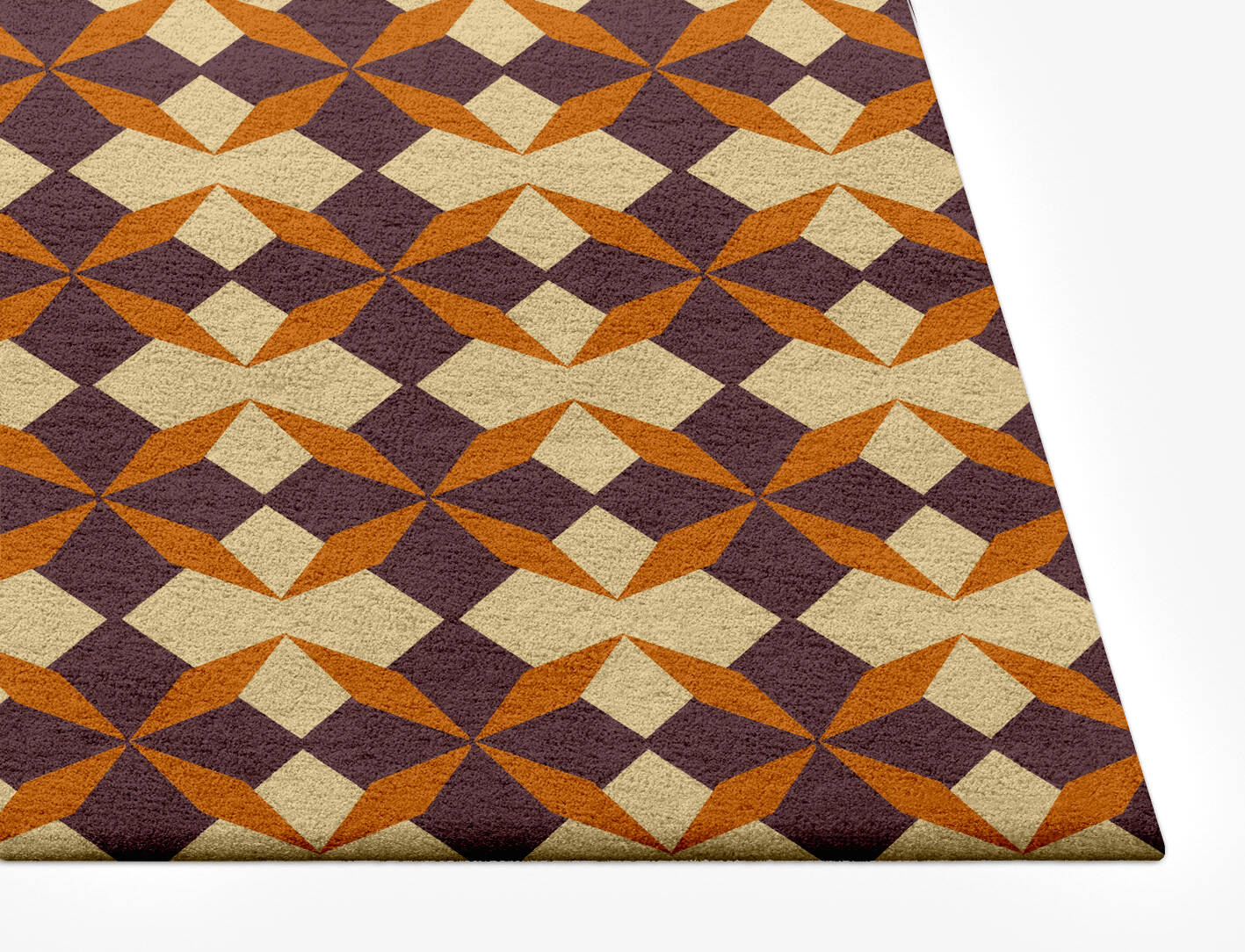 Arabesque Geometric Rectangle Hand Tufted Pure Wool Custom Rug by Rug Artisan