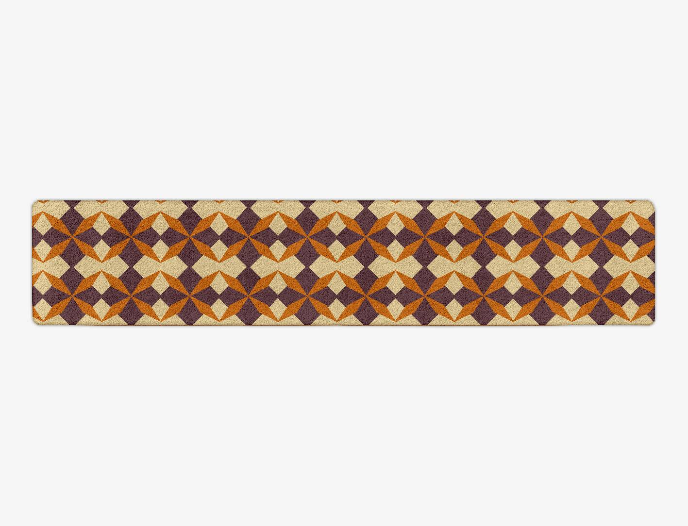 Arabesque Geometric Runner Hand Tufted Pure Wool Custom Rug by Rug Artisan