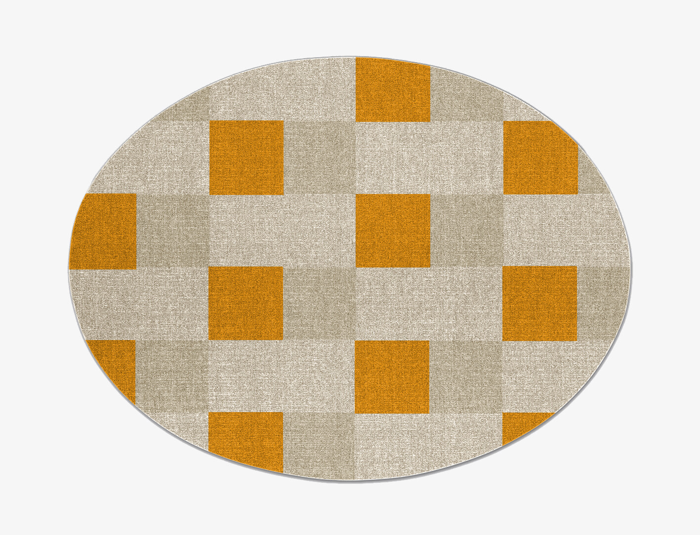 Aralia Geometric Oval Flatweave New Zealand Wool Custom Rug by Rug Artisan