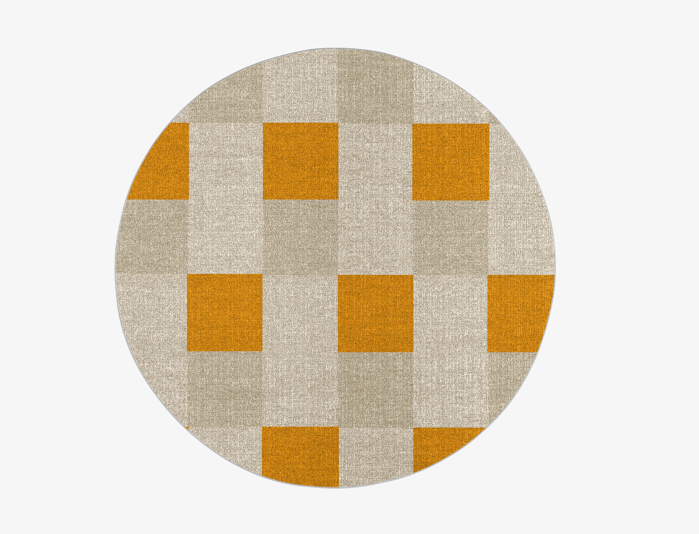 Aralia Geometric Round Flatweave New Zealand Wool Custom Rug by Rug Artisan