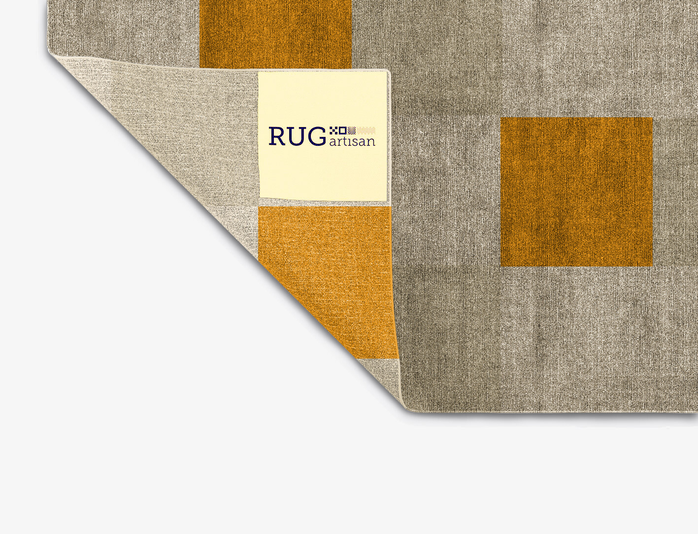 Aralia Geometric Square Flatweave Bamboo Silk Custom Rug by Rug Artisan