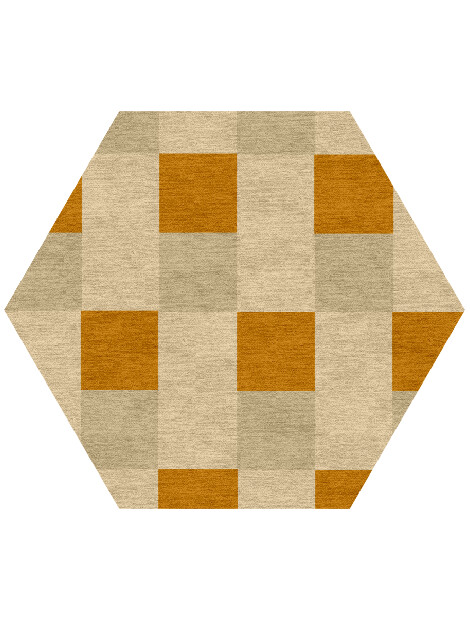 Aralia Geometric Hexagon Hand Knotted Tibetan Wool Custom Rug by Rug Artisan