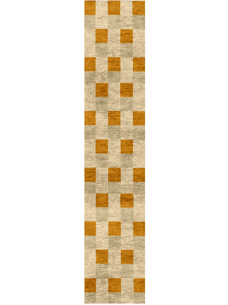 Aralia Geometric Runner Hand Knotted Bamboo Silk Custom Rug by Rug Artisan