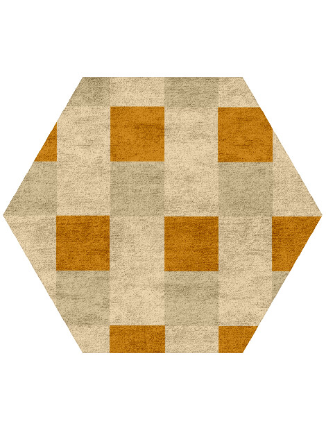 Aralia Geometric Hexagon Hand Tufted Bamboo Silk Custom Rug by Rug Artisan