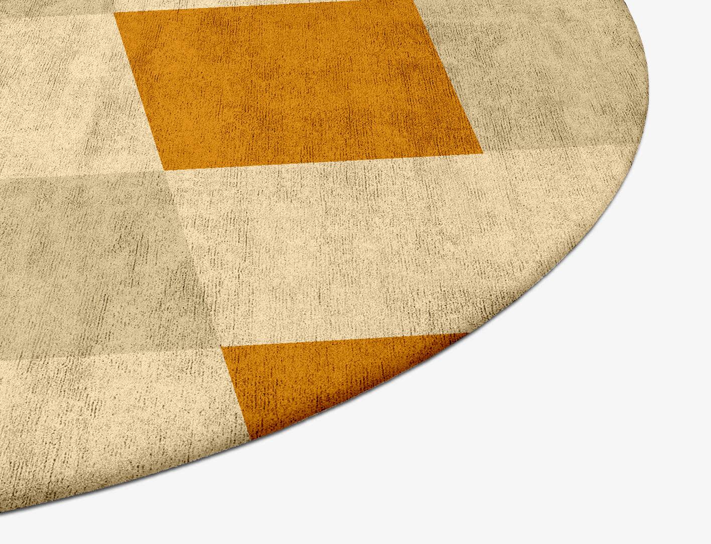 Aralia Geometric Oval Hand Tufted Bamboo Silk Custom Rug by Rug Artisan