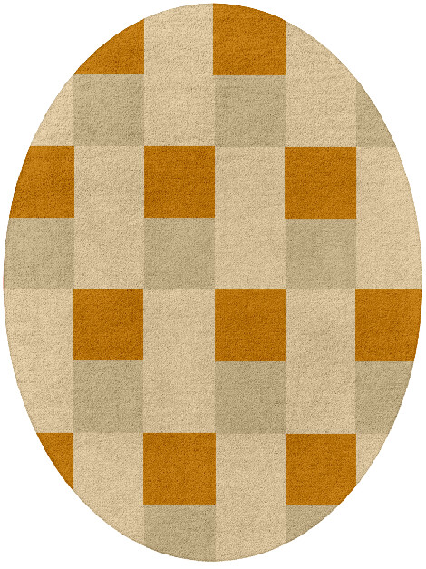 Aralia Geometric Oval Hand Tufted Pure Wool Custom Rug by Rug Artisan
