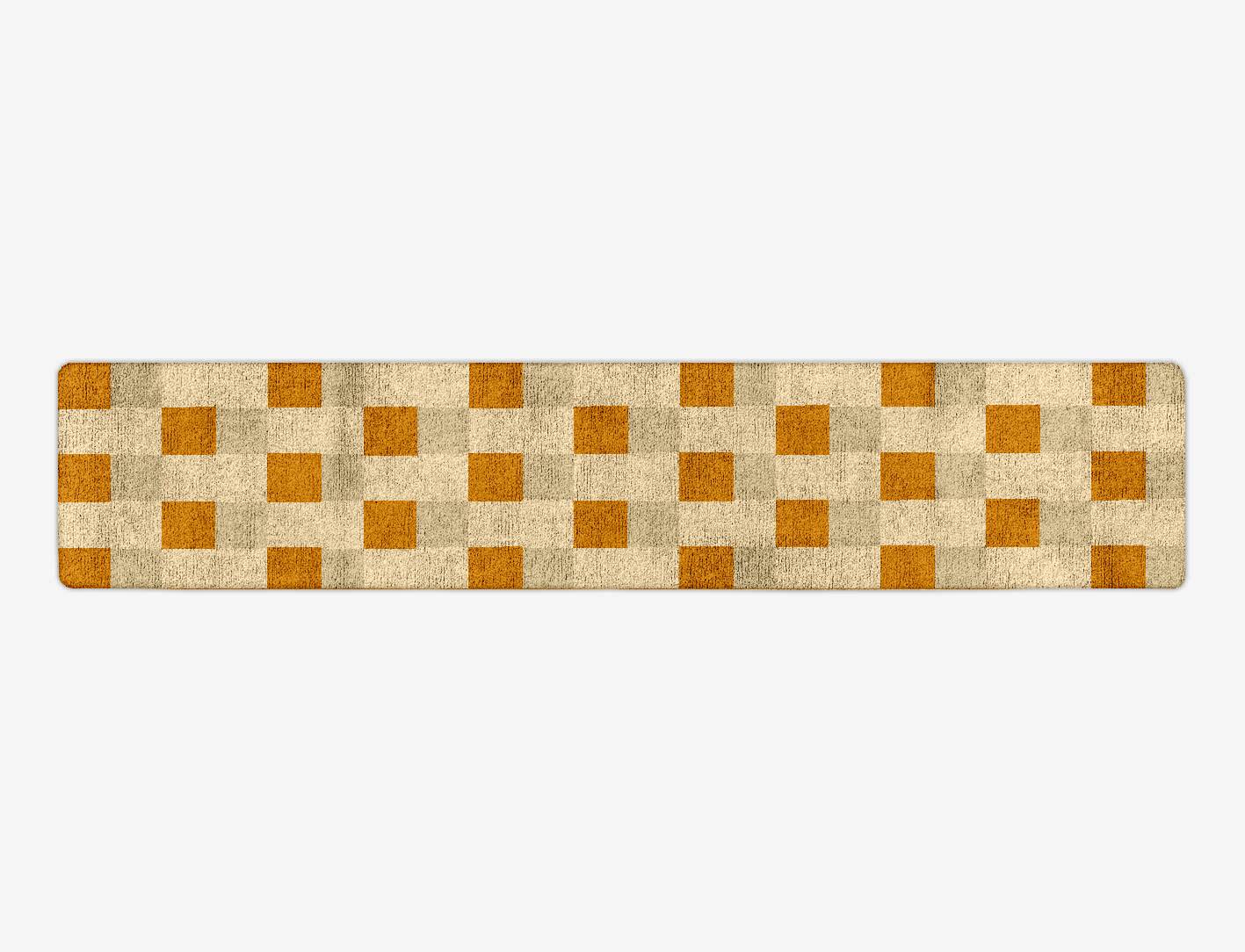 Aralia Geometric Runner Hand Tufted Bamboo Silk Custom Rug by Rug Artisan