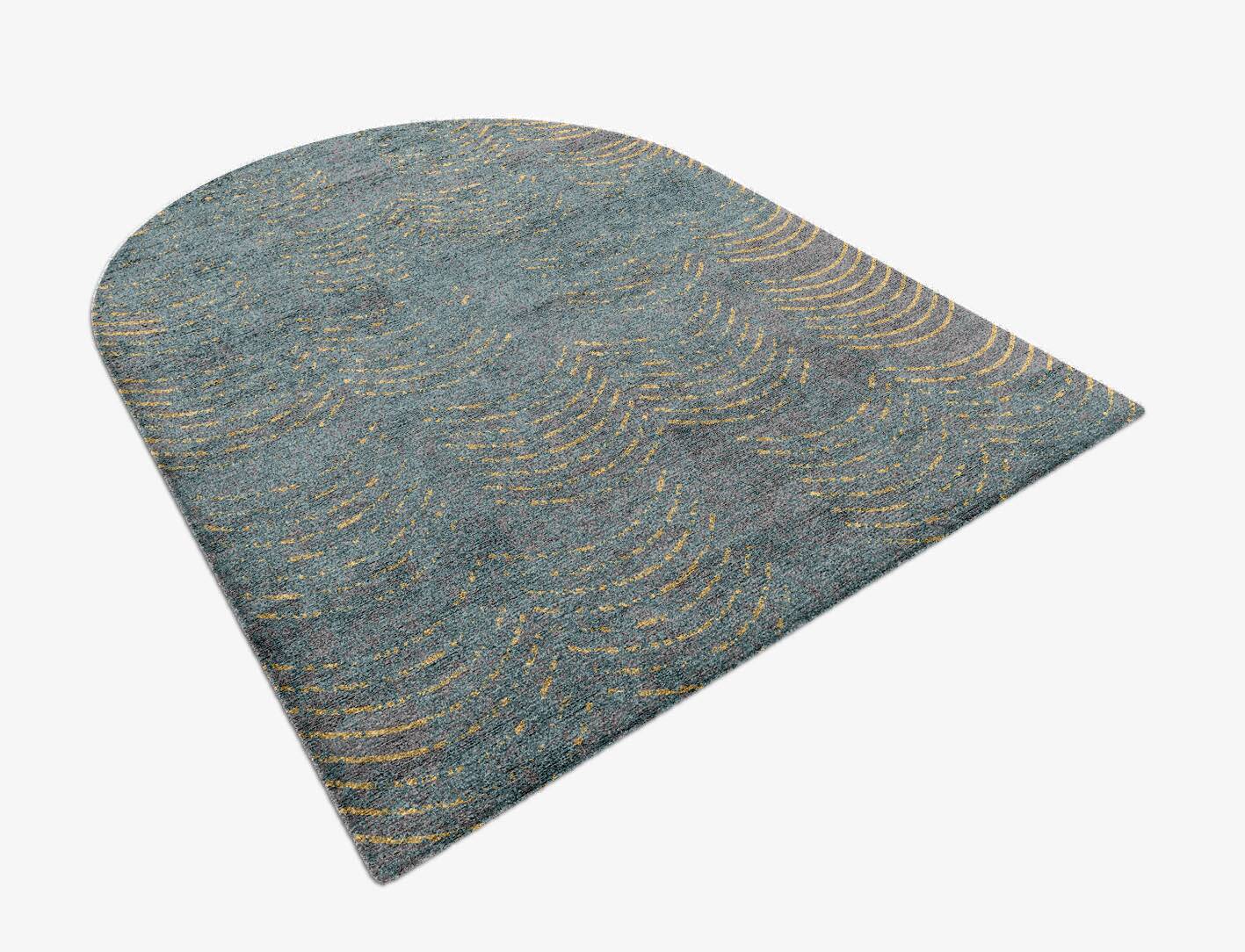 Aranka  Arch Hand Knotted Bamboo Silk Custom Rug by Rug Artisan