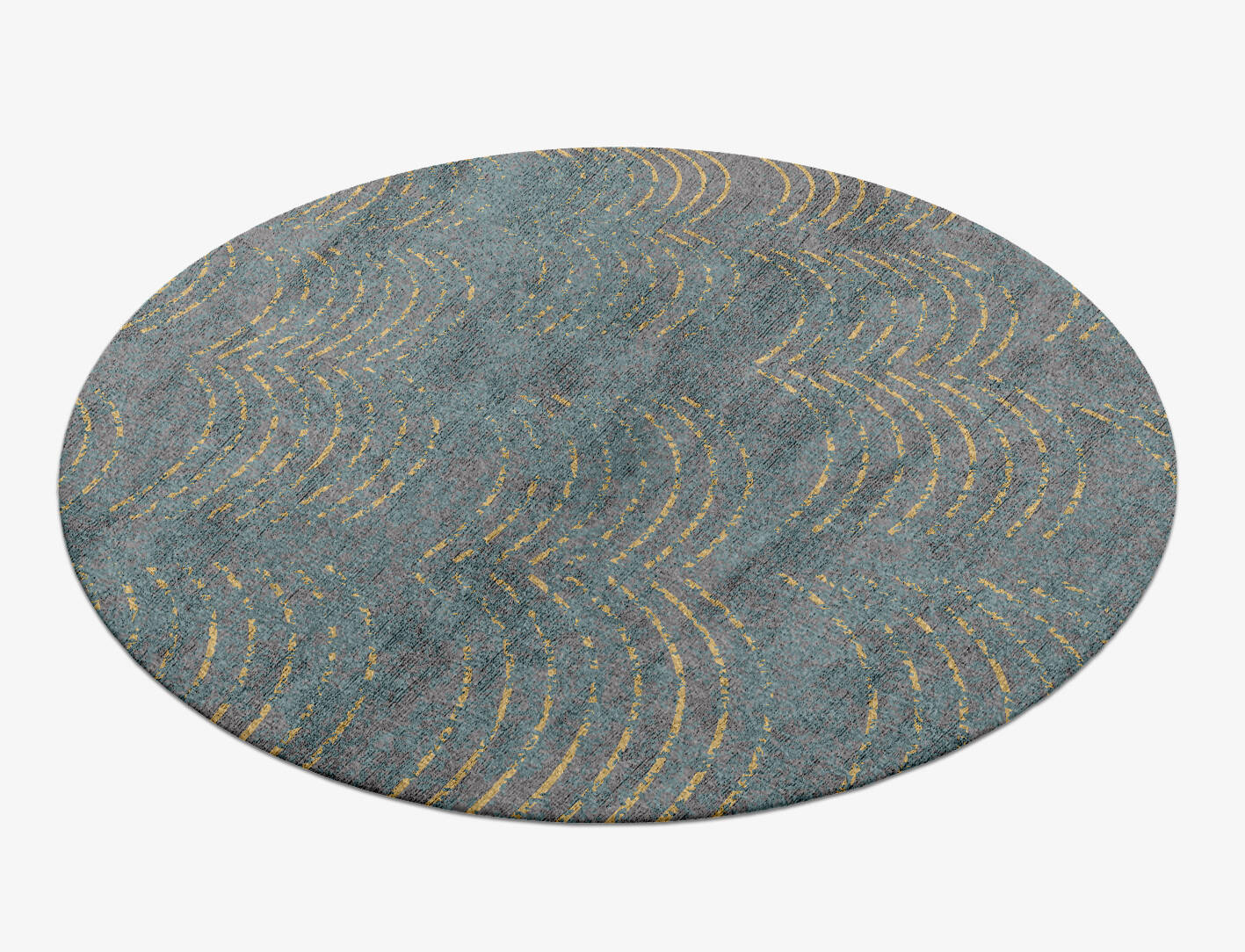 Aranka  Round Hand Knotted Bamboo Silk Custom Rug by Rug Artisan