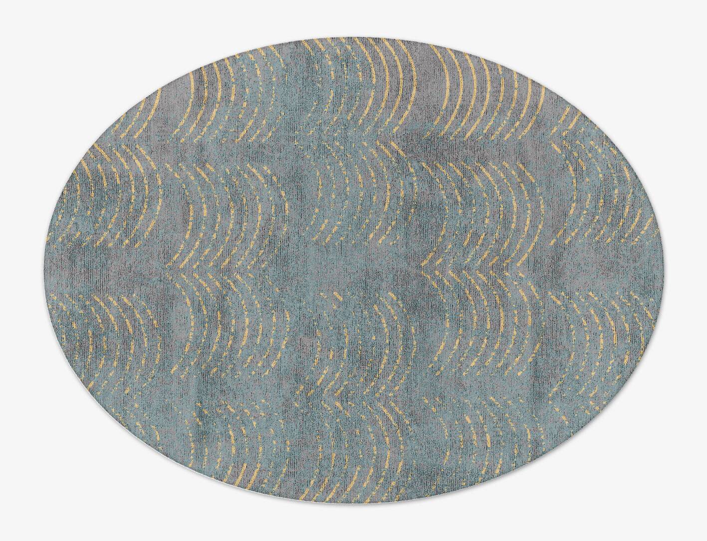 Aranka  Oval Hand Tufted Bamboo Silk Custom Rug by Rug Artisan