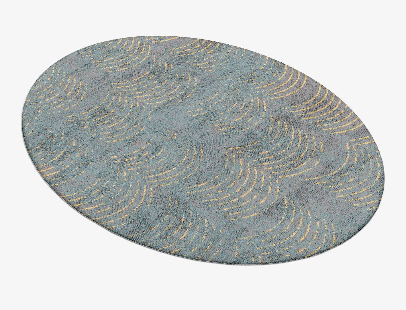 Aranka  Oval Hand Tufted Bamboo Silk Custom Rug by Rug Artisan