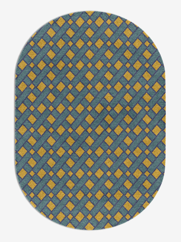 Argyle Geometric Capsule Hand Knotted Tibetan Wool Custom Rug by Rug Artisan