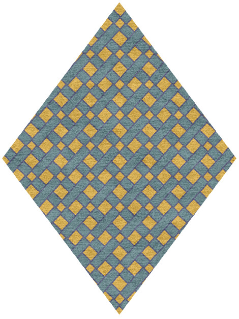 Argyle Geometric Diamond Hand Knotted Tibetan Wool Custom Rug by Rug Artisan