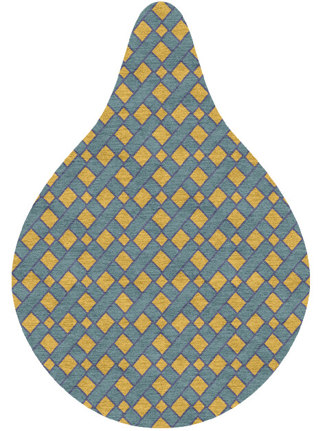 Argyle Geometric Drop Hand Knotted Tibetan Wool Custom Rug by Rug Artisan