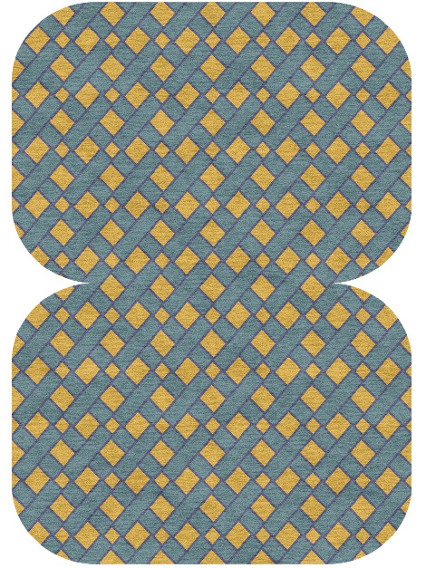 Argyle Geometric Eight Hand Knotted Tibetan Wool Custom Rug by Rug Artisan