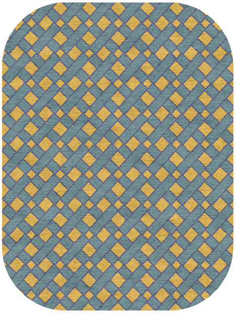 Argyle Geometric Oblong Hand Knotted Tibetan Wool Custom Rug by Rug Artisan