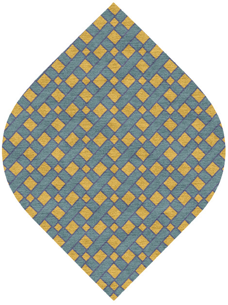 Argyle Geometric Ogee Hand Knotted Tibetan Wool Custom Rug by Rug Artisan