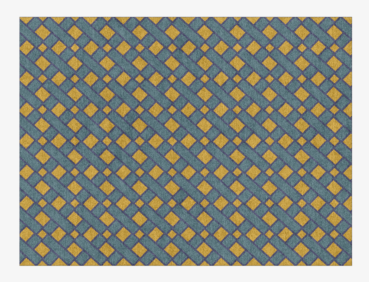Argyle Geometric Rectangle Hand Knotted Tibetan Wool Custom Rug by Rug Artisan