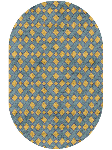 Argyle Geometric Capsule Hand Tufted Bamboo Silk Custom Rug by Rug Artisan
