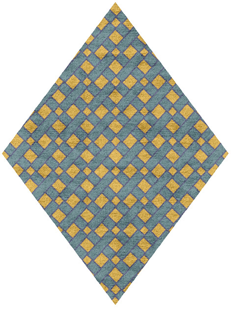 Argyle Geometric Diamond Hand Tufted Bamboo Silk Custom Rug by Rug Artisan