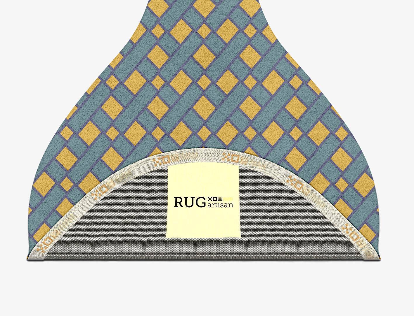 Argyle Geometric Drop Hand Tufted Pure Wool Custom Rug by Rug Artisan