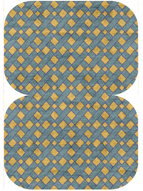 Argyle Geometric Eight Hand Tufted Bamboo Silk Custom Rug by Rug Artisan