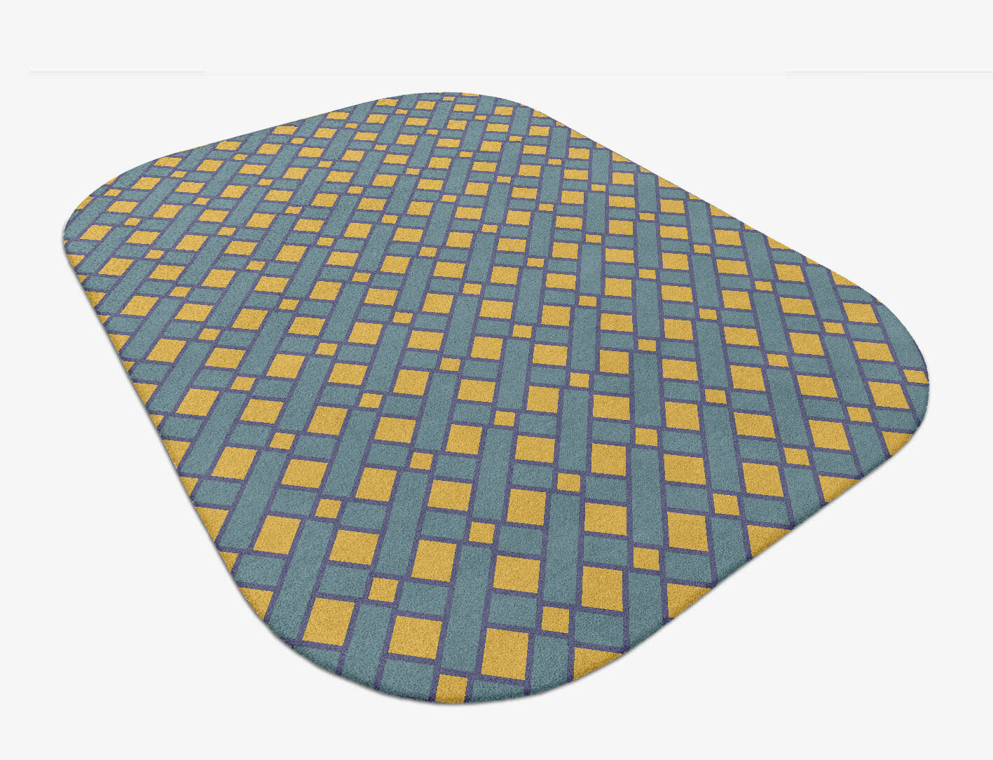 Argyle Geometric Oblong Hand Tufted Pure Wool Custom Rug by Rug Artisan