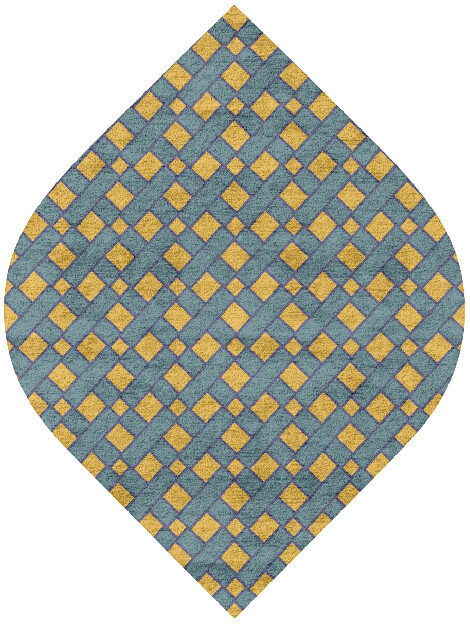 Argyle Geometric Ogee Hand Tufted Bamboo Silk Custom Rug by Rug Artisan
