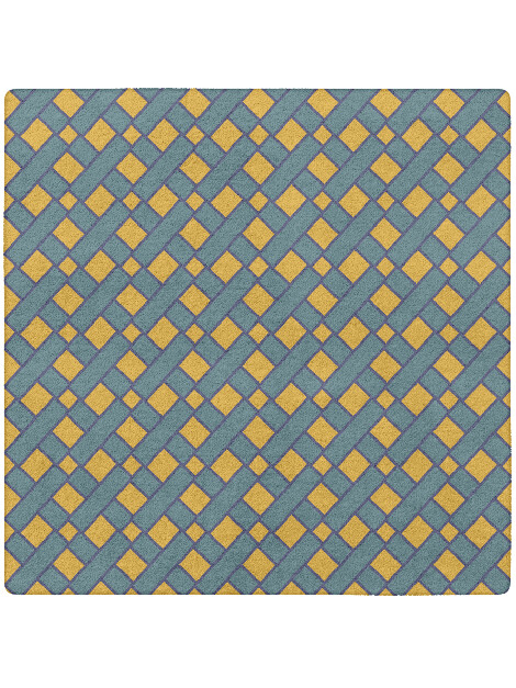 Argyle Geometric Square Hand Tufted Pure Wool Custom Rug by Rug Artisan