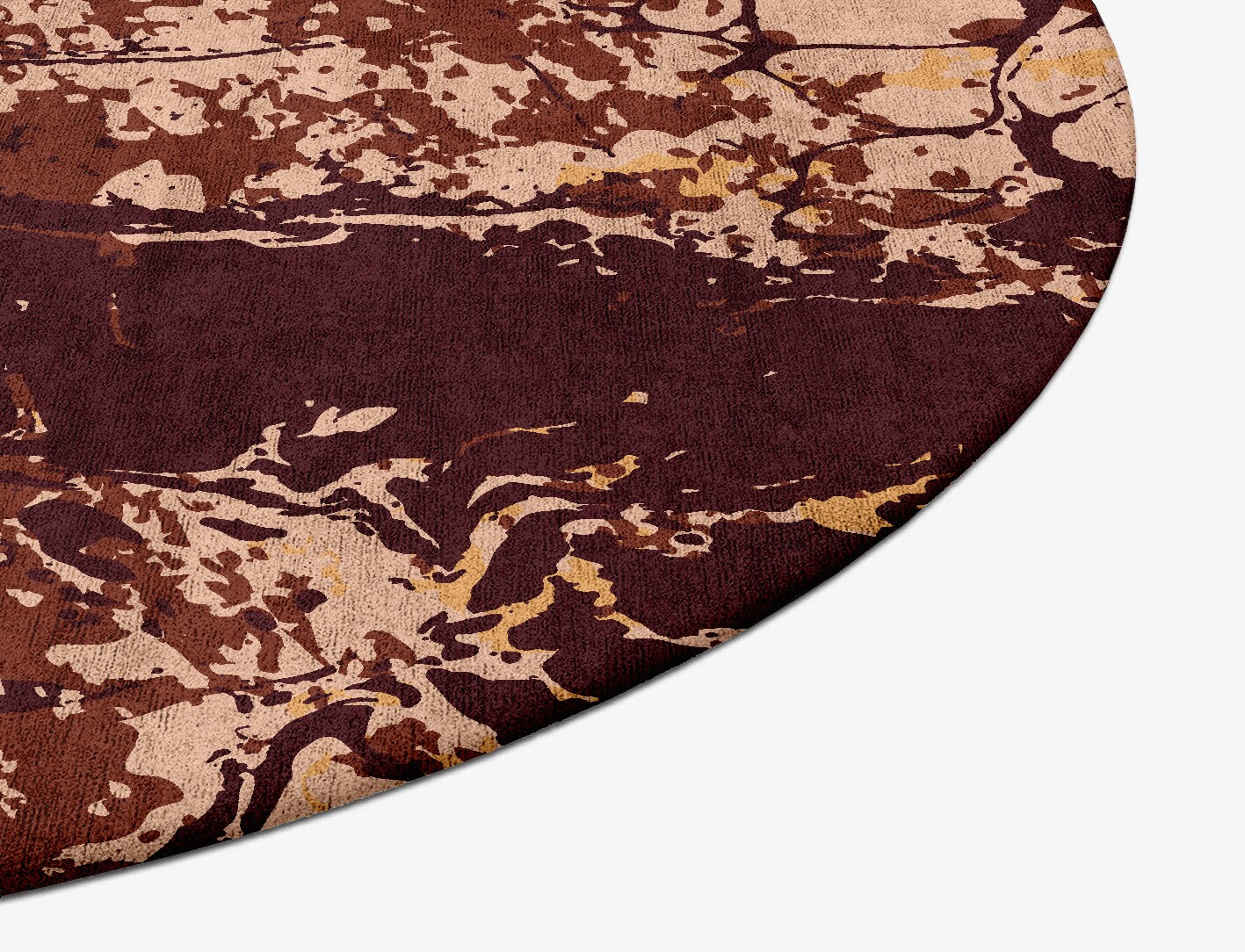 Arid Surface Art Oval Hand Tufted Bamboo Silk Custom Rug by Rug Artisan