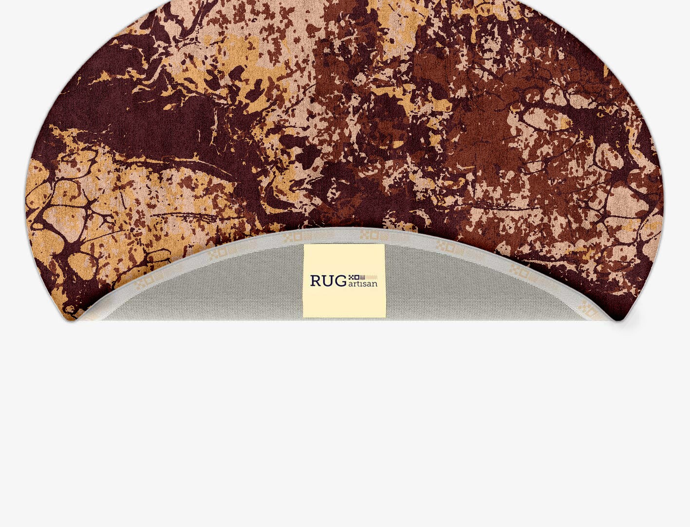 Arid Surface Art Oval Hand Tufted Bamboo Silk Custom Rug by Rug Artisan