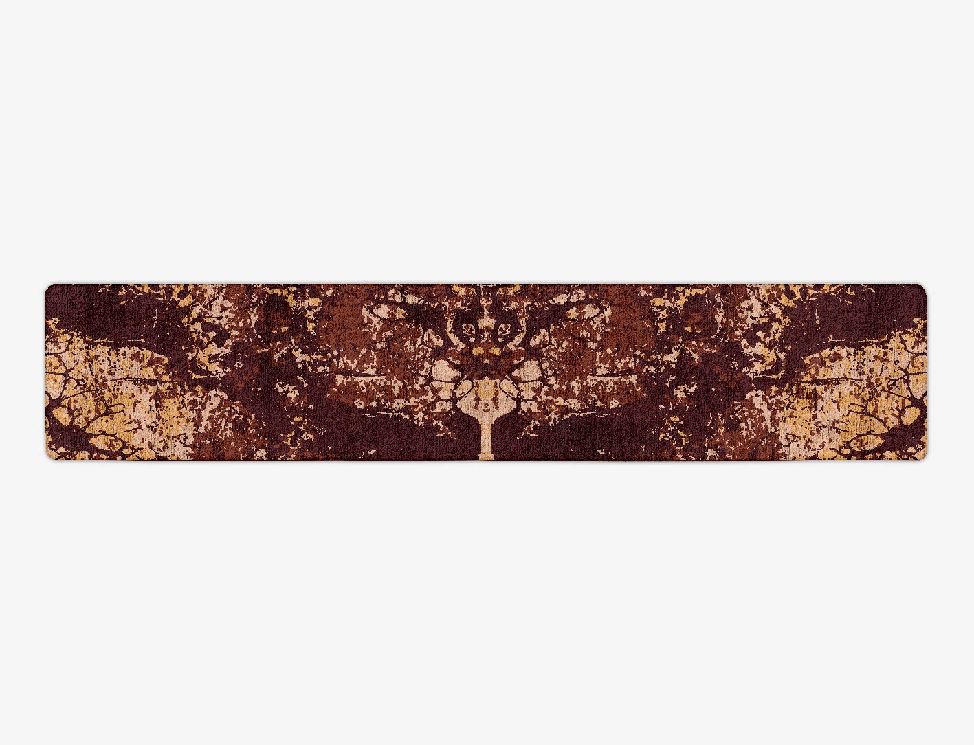 Arid Surface Art Runner Hand Tufted Bamboo Silk Custom Rug by Rug Artisan